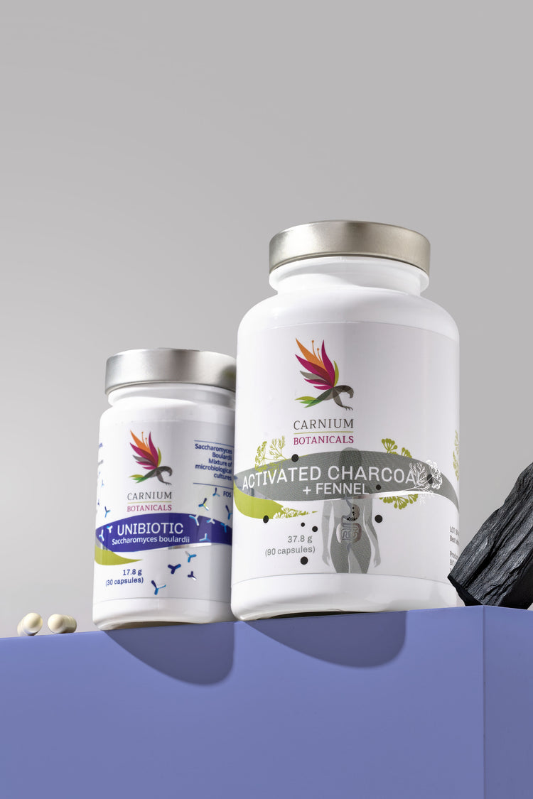 Spokojny metabolizm: Unibiotic + Węgiel aktywny i koper włoski -10%