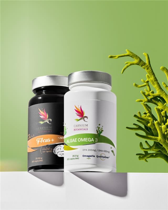 Odblokuj potencjał swojego mózgu: Focus+ + Algi Omega 3 -10%