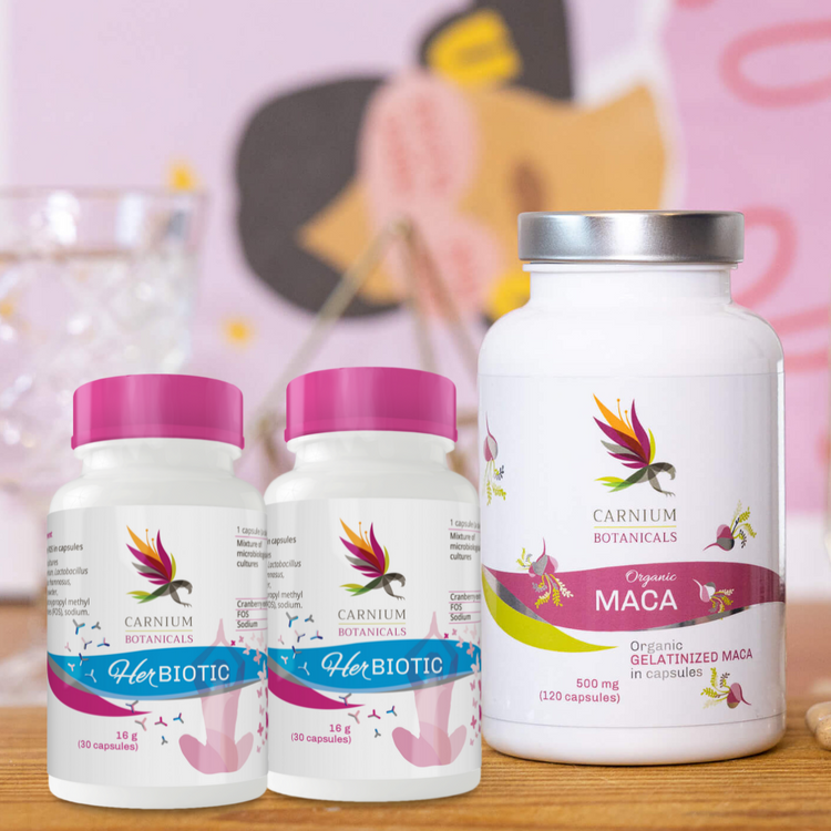 2x Her Biotic + 1x Maca GRATIS